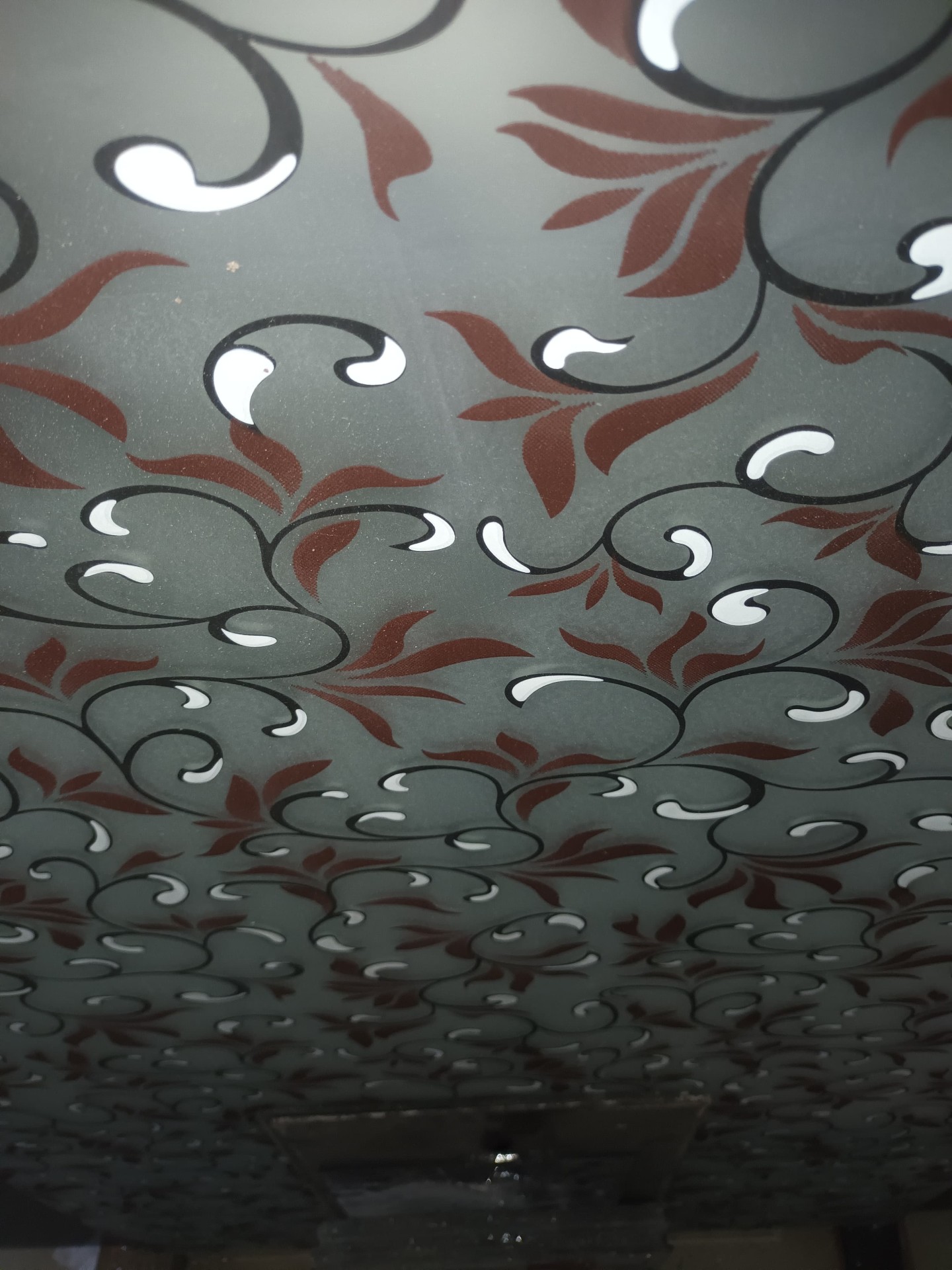 Frosted Scroll Glass